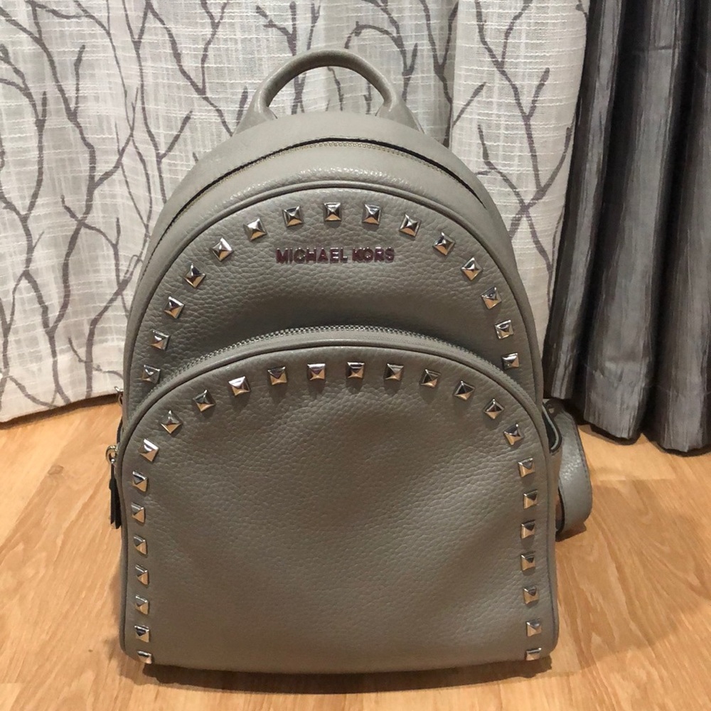 Michael Kors grey backpack